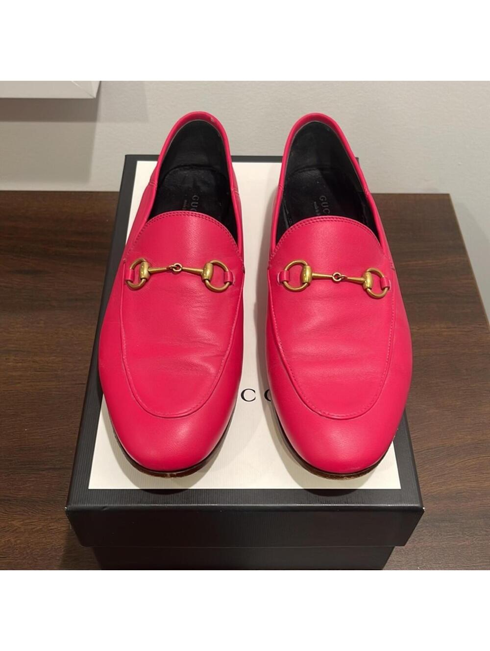*AUTHENTIC* GUCCI | Women's Lambskin Brixton Horse Bit Loafers